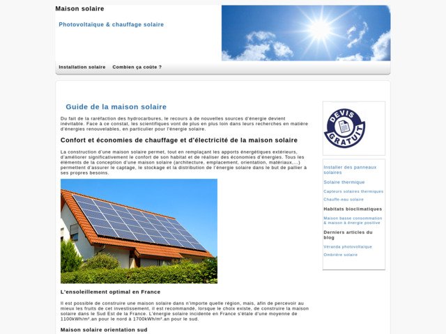 La maison solaire