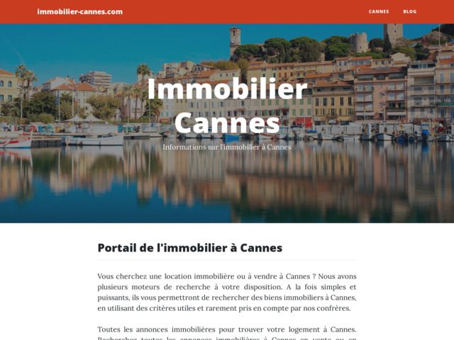 Le guide de l'immobilier de cannes