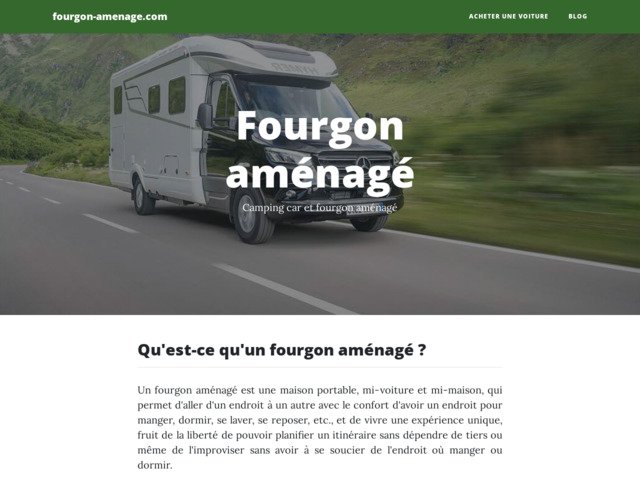 Amenager un fourgon pour quel prix ?