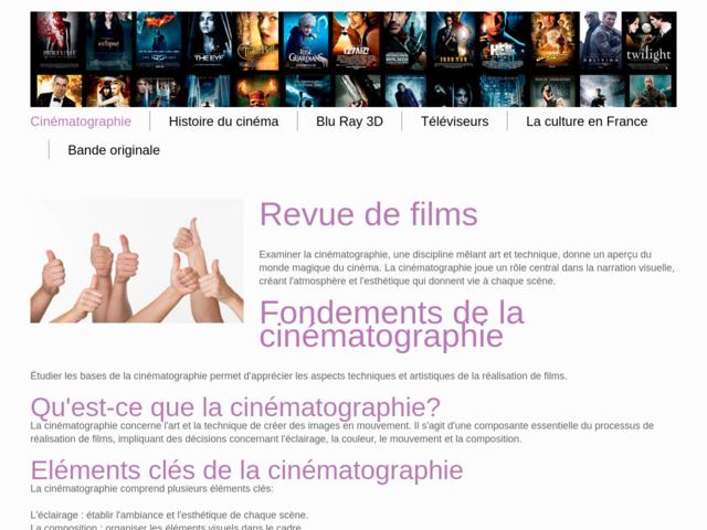 Le cinema en france