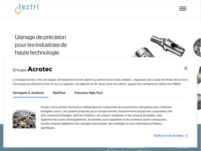 Usinage de précision, industries de haute technologie