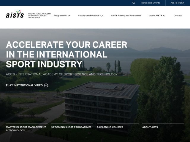 Le master d'études avancées aists en gestion et technologie du sport