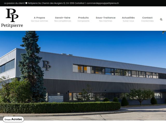 Petitpierre | High-tech solutions, métrologie, automation, outils