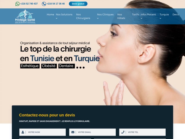 Chirurgie esthétique et bariatrique en tunisie et en turquie