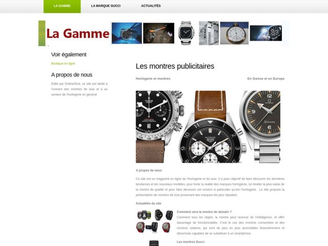 Acheter une montre gucci