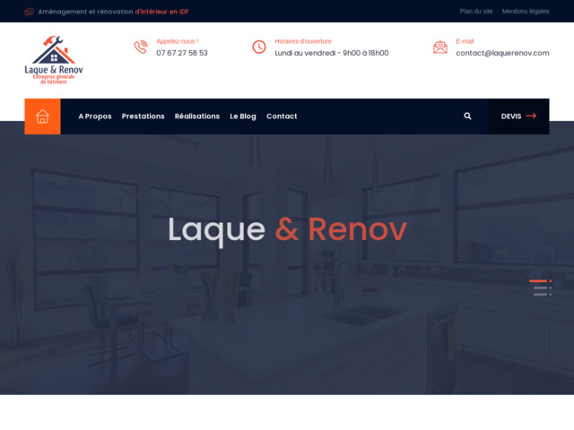 Laque & Renov : entreprise générale de bâtiment basée à Boulogne-Billancourt et intervient en IDF