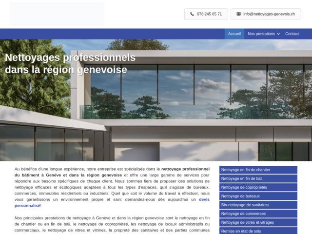 Société de nettoyage du bâtiment dans la région de genève