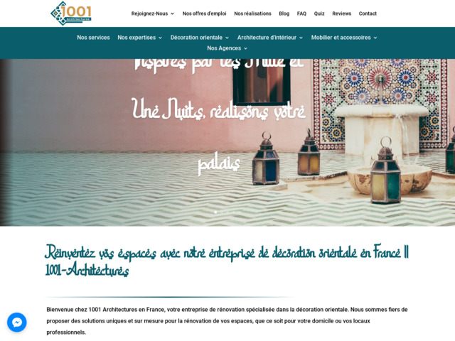1001-architectures, votre partenaire en France pour la décoration orientale