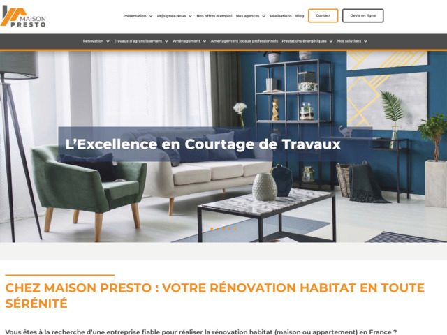Maison presto : votre partenaire expert en rénovation d’habitat en france