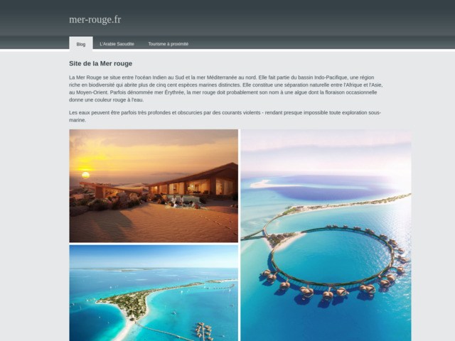 Informations sur la mer rouge