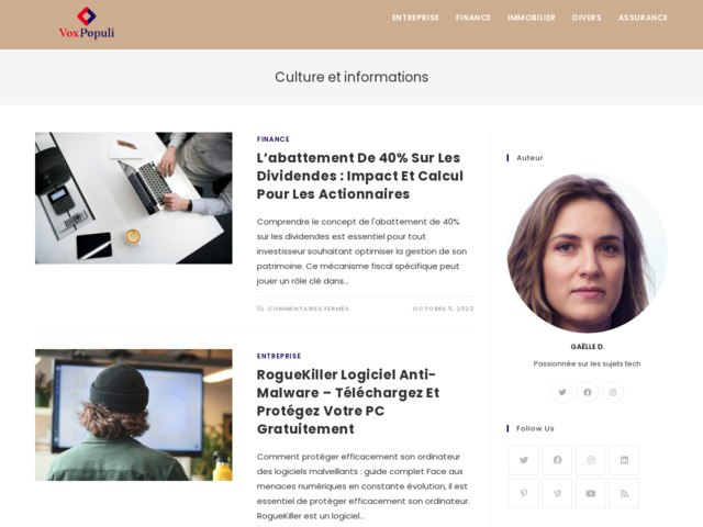 Vox populi : l'intersection de la finance et de la culture