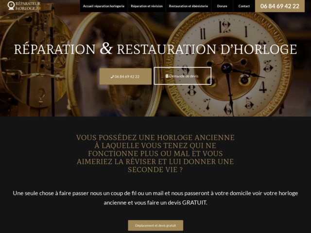 Faire réparer une horloge