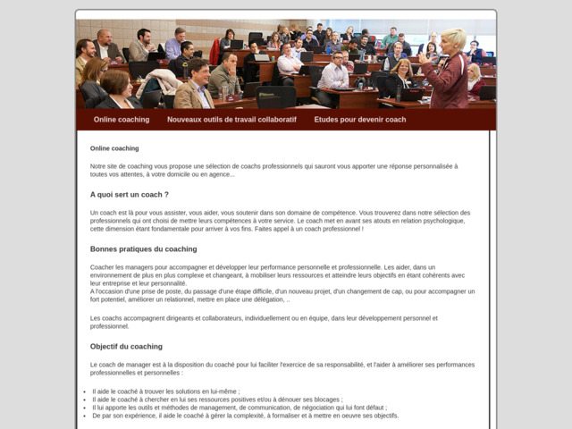 Le coaching online