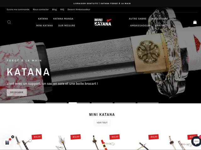 Katana forg  la main | Sabre et katana de manga - N1 en Europe