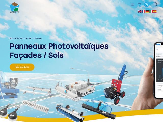 Nettoyage de panneaux solaires