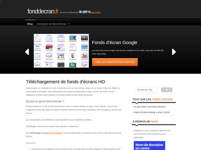 Telecharger un fond d'ecran