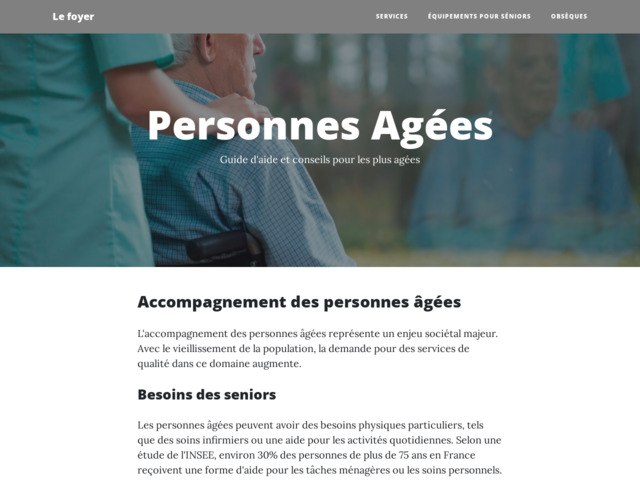 Toutes les infos pour les personnes agées