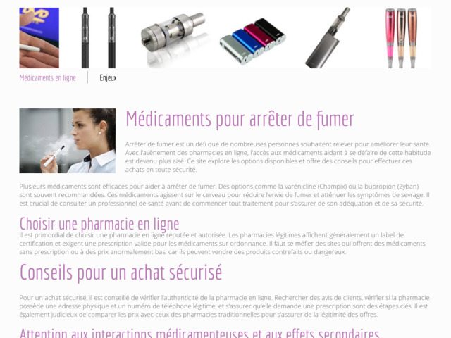 Acheter des e-cigarettes en ligne