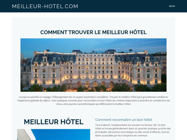 Meilleur hôtel