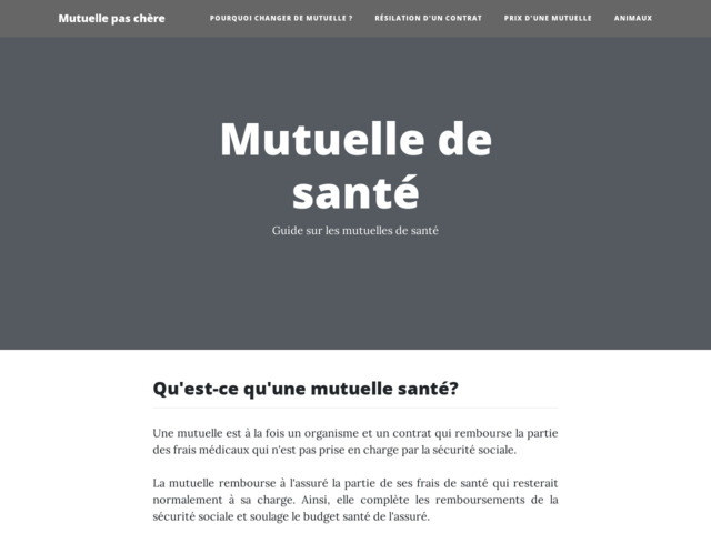 Guide pour choisir une mutuelle moins chere