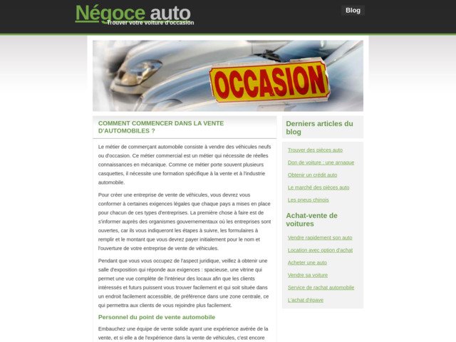 Acheter et vendre une auto