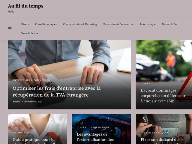 Au-fil-du-temps.org : blog d’actualités en ligne