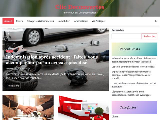 Clic-decouvertes.com : actualités gratuites sur le web