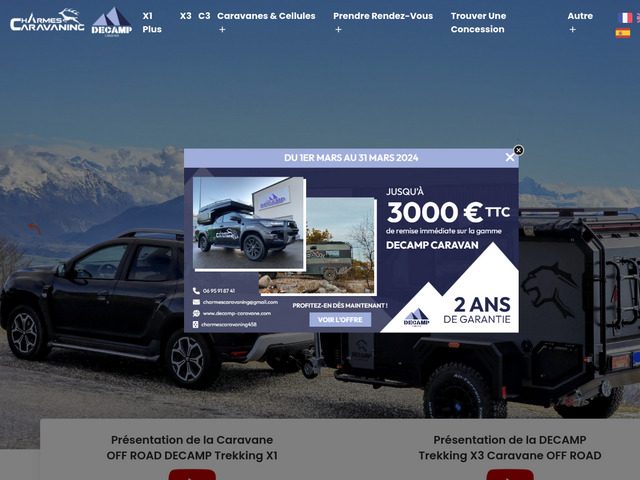 Concessionnaire de caravane trekking