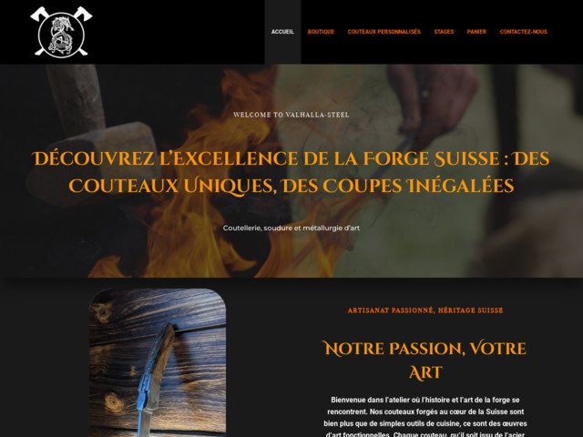 Création de couteaux artisanaux de superbe qualité
