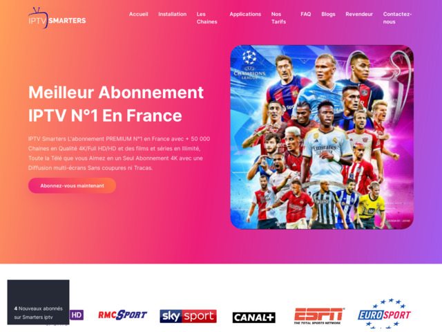 Abonnement IPTV Smarters Pro
