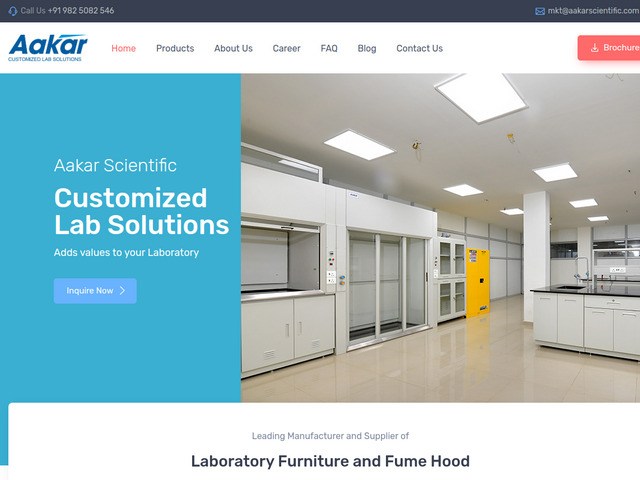 Fabricant - mobilier de laboratoire modulaire et sorbonnes