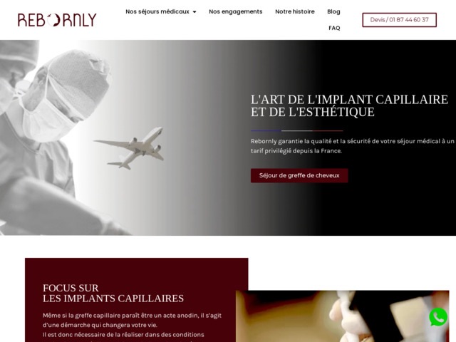 Rebornly: greffe capillaire