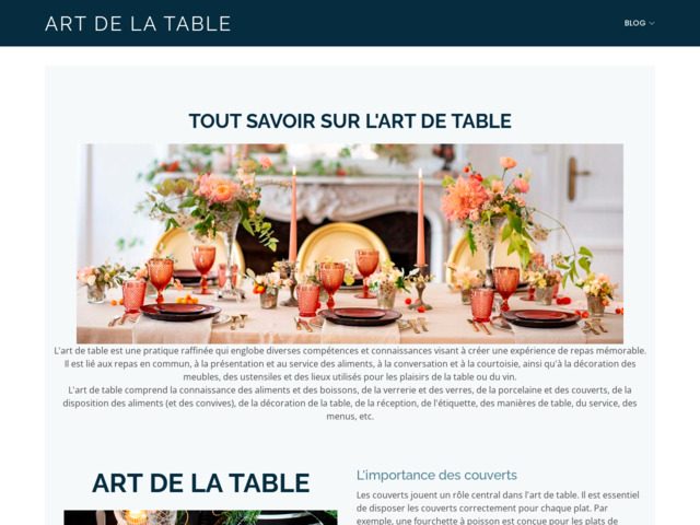 Comment decorer une table ?