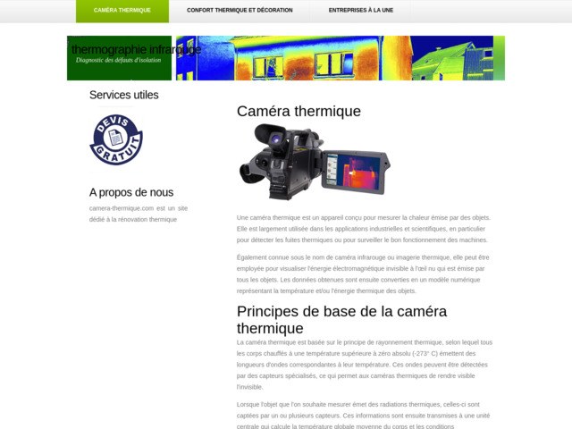 Infos sur les cameras thermiques