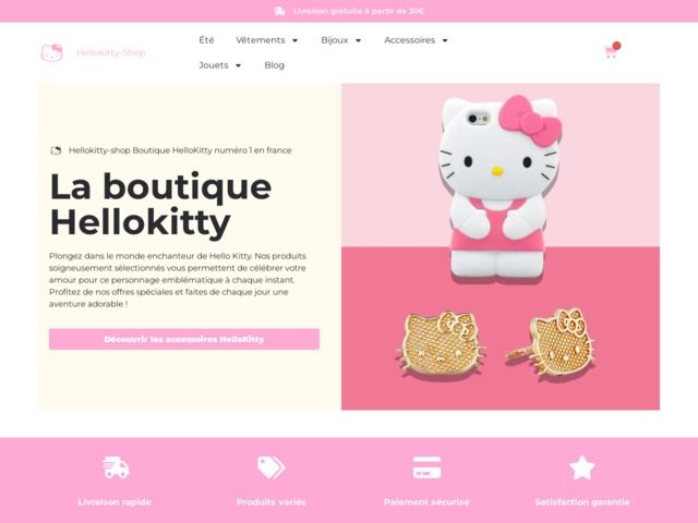 Hellokitty-shop la boutique pour les fans de hello kitty
