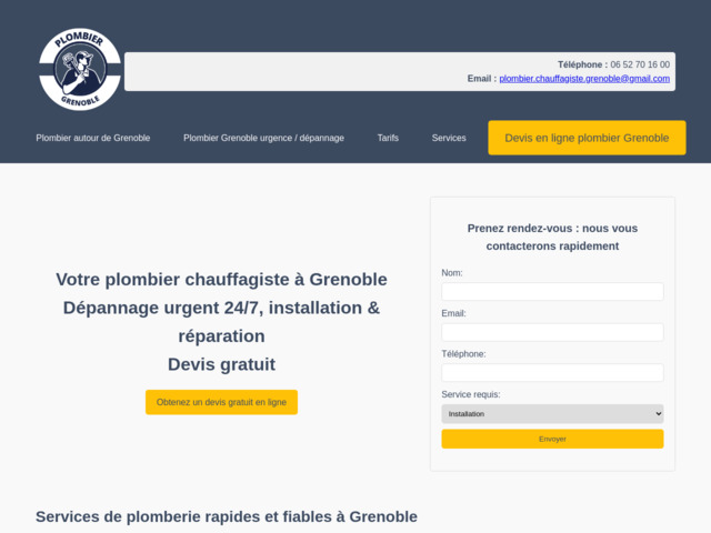 Plombier Grenoble - dépannage urgent, installation & réparation | devis