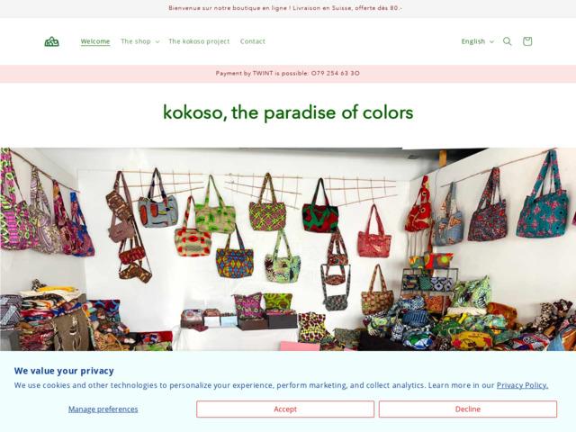 Kokoso - vente de sacs & bagage écoresponsable africain