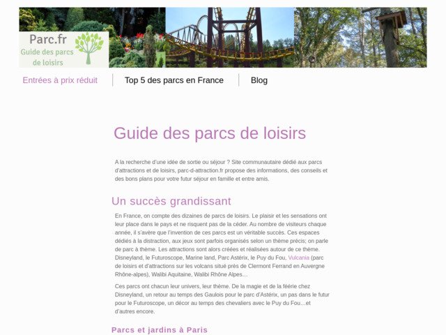 Le parc d'attraction, un plaisir familial