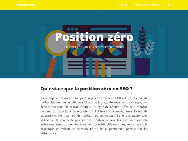 Position Zéro : un référencement