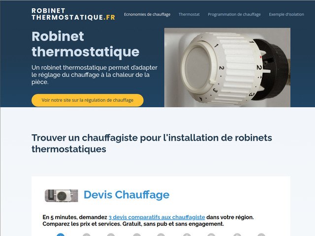 Le radiateur avec thermostat