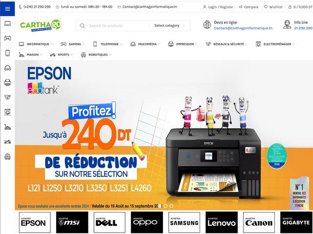 Carthago informatique - vente en ligne tunisie - meilleures offres tunisie