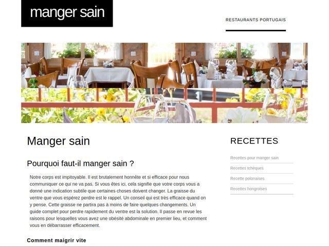 Manger sainement
