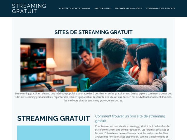 Films, séries, concerts en streaming gratuit
