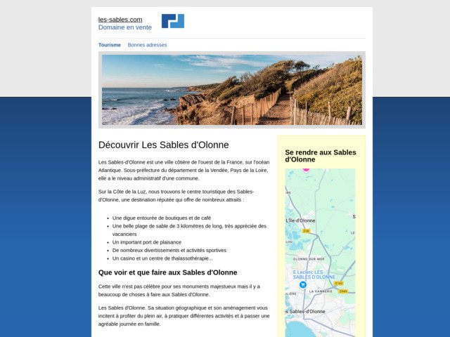 Guide de la ville des sables d'olonne