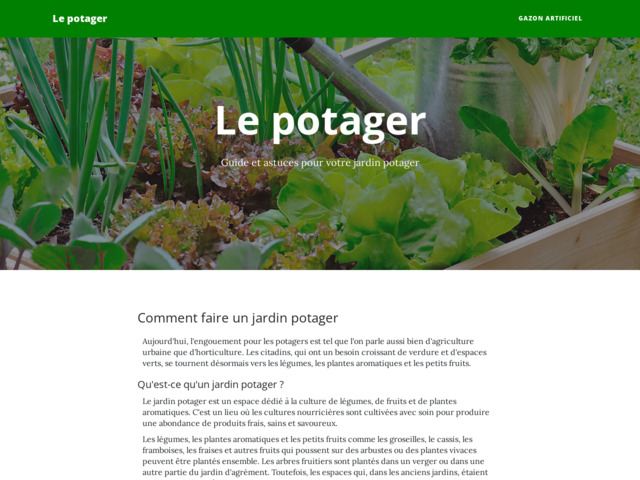 Faire un potager