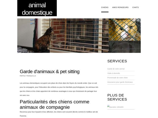 Faire garder son animal domestique