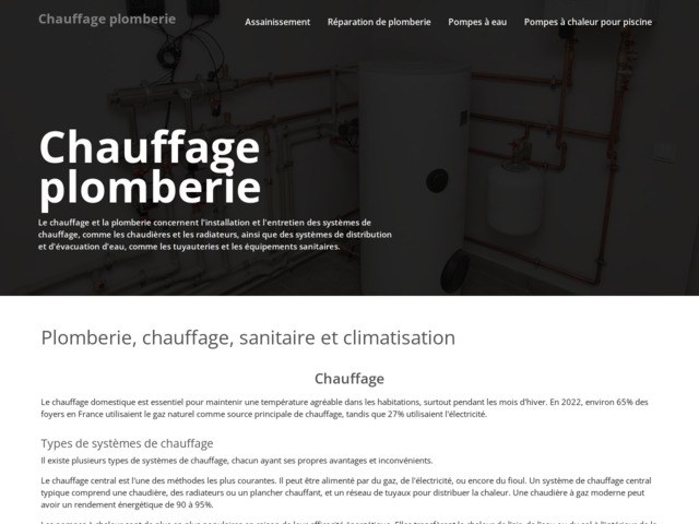 Chauffage et plomberie