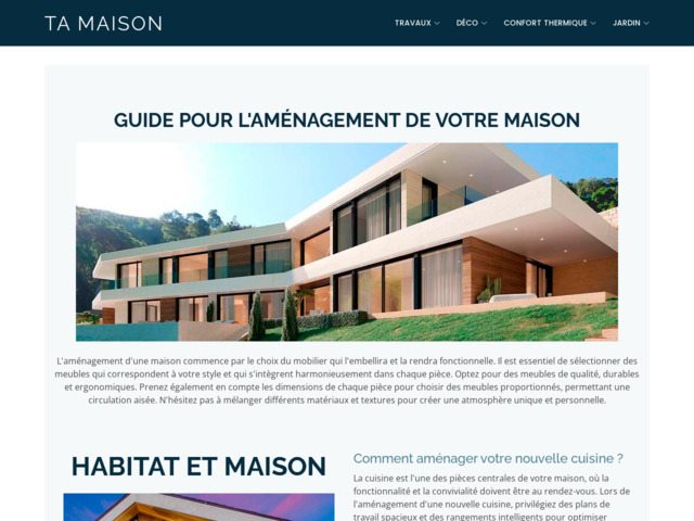 Webzine sur la maison