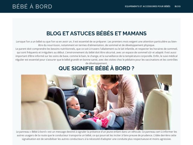 Bébé à bord