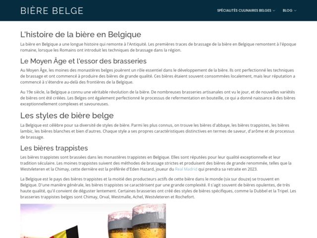 Biere belge